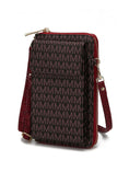 Load image into Gallery viewer, (red)Mala Phone Wallet Vegan Leather Crossbody Bag by Mia k - BagNook