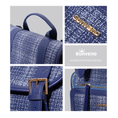 Load image into Gallery viewer, (navy)Tweed Like Diaper Backpack - BagNook