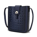 Load image into Gallery viewer, (navy)Molly Crossbody Phone Bag w/Snap Closure by Mia K - BagNook