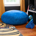 Load image into Gallery viewer, Jaxx 4 ft Cocoon Kids Bean Bag, Blueberry - BagNook