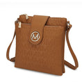 Load image into Gallery viewer, (tan)Marietta M Signature Crossbody Bag by Mia K - BagNook