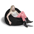 Load image into Gallery viewer, Jaxx 4 ft Cocoon Kids Bean Bag, Black - BagNook