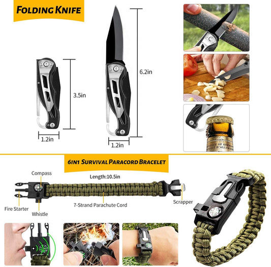 ANTARCTICA Emergency Survival Gear Kit 60 in 1 - BagNook