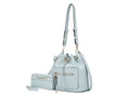Load image into Gallery viewer, (light blue)Larissa Women's Bucket Bag with Wallet by Mia k - BagNook