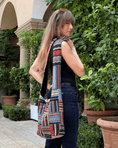 Load image into Gallery viewer, Kathmandu Collection | Patchwork Striped Crossbody/Hobo Bag - BagNook