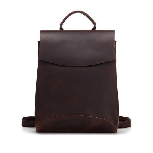 The Gyda Backpack | Vintage Leather Travel Backpack w/adj Straps - BagNook