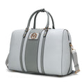 Load image into Gallery viewer, (light blue)Melissa Women's Vegan Leather Duffel by Mia K - BagNook