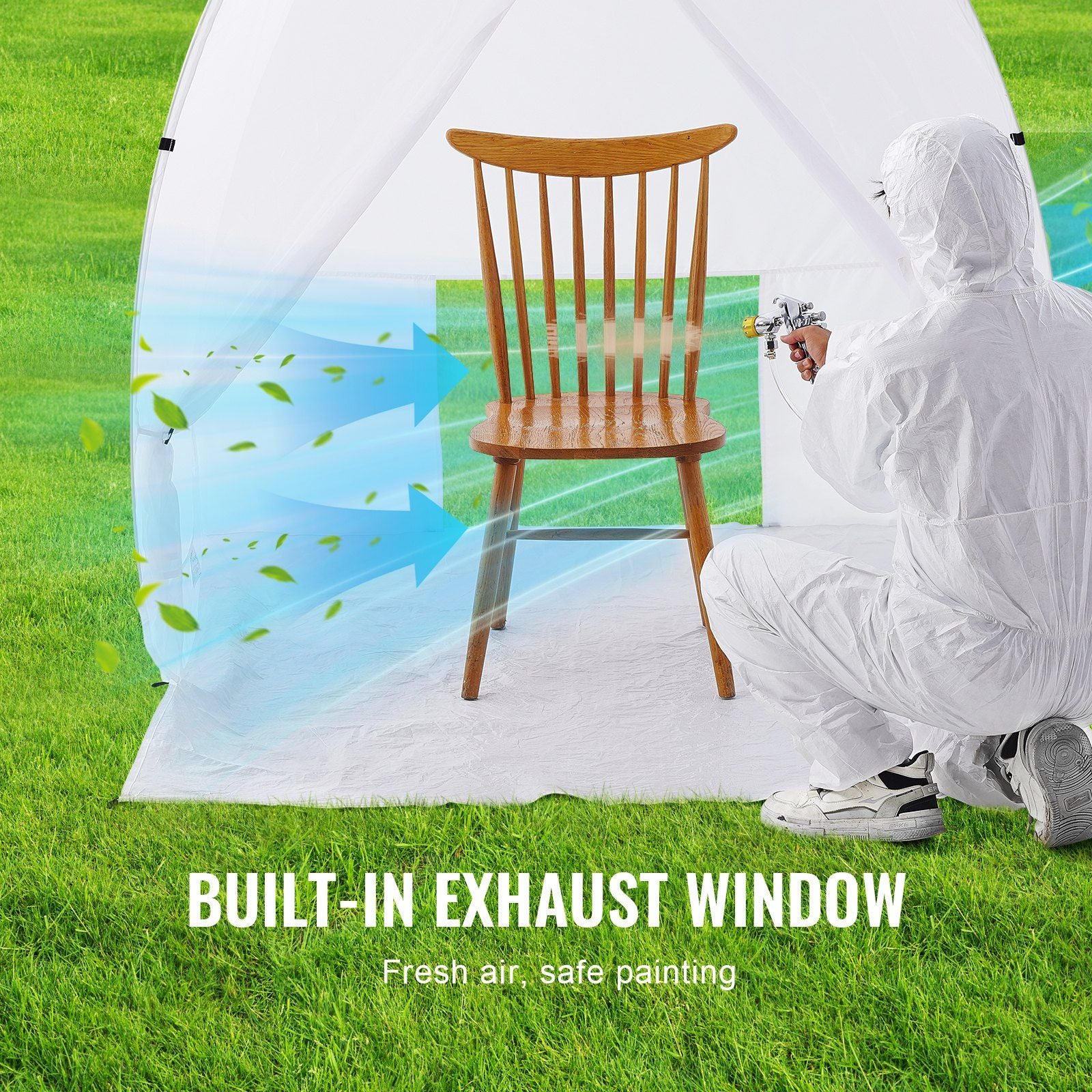 VEVOR Spray Paint Pop-Up Tent - 60x60x70in - BagNook
