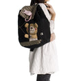 Load image into Gallery viewer, Bear & Fish 100% Cotton Fabric Art School Backpack - BagNook