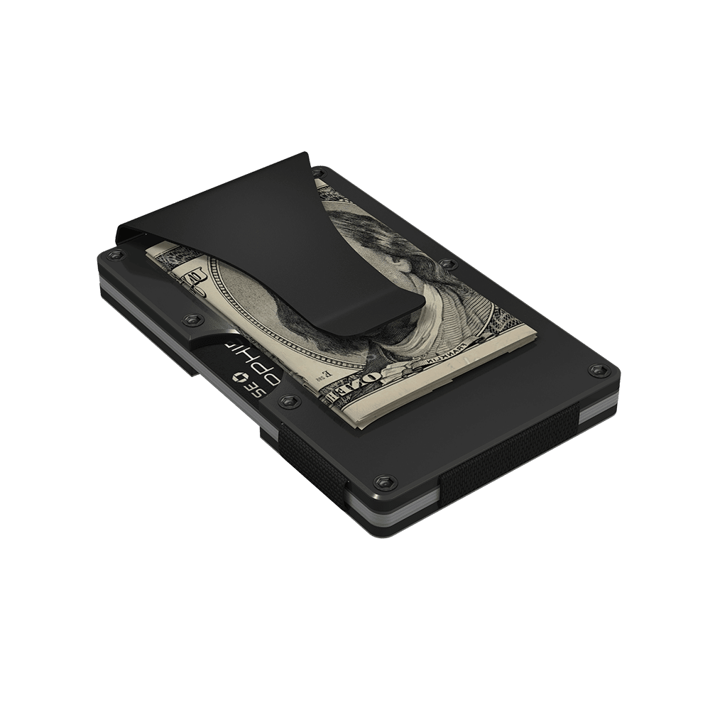 Gunmetal Aluminum Money Clip - BagNook