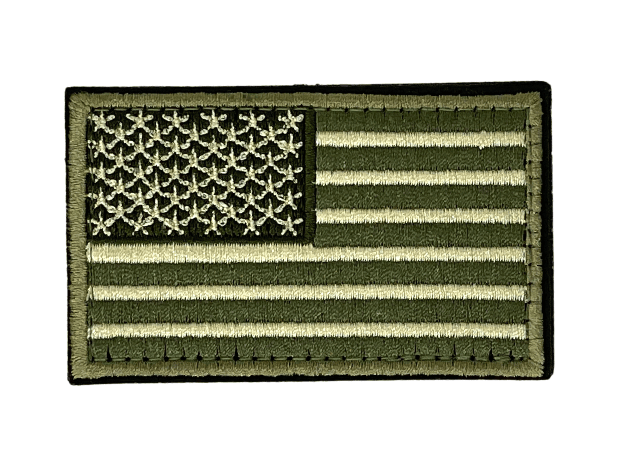 (army green)Tactical USA Flag Patch w/Detachable Backing - BagNook