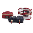 Load image into Gallery viewer, (navy-red)Emma Cosmetic 4pc Set by MiaK - BagNook