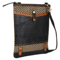 Load image into Gallery viewer, Patterson Herringbone crossbody - Upcycled Leather - BagNook