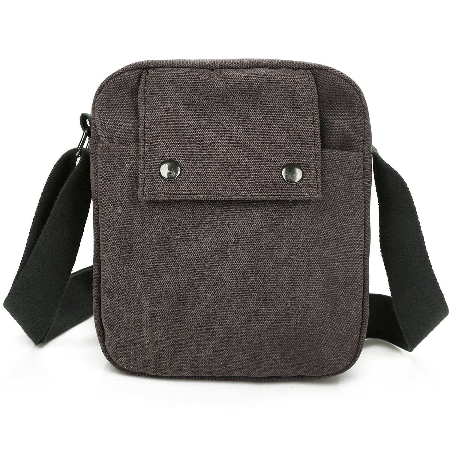 (grey)Unisex Canvas Lightweight Crossbody Bag - BagNook