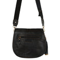 Load image into Gallery viewer, Vivo Saddle Bag - Upcycled Leather & Vegan Leather - Black - BagNook