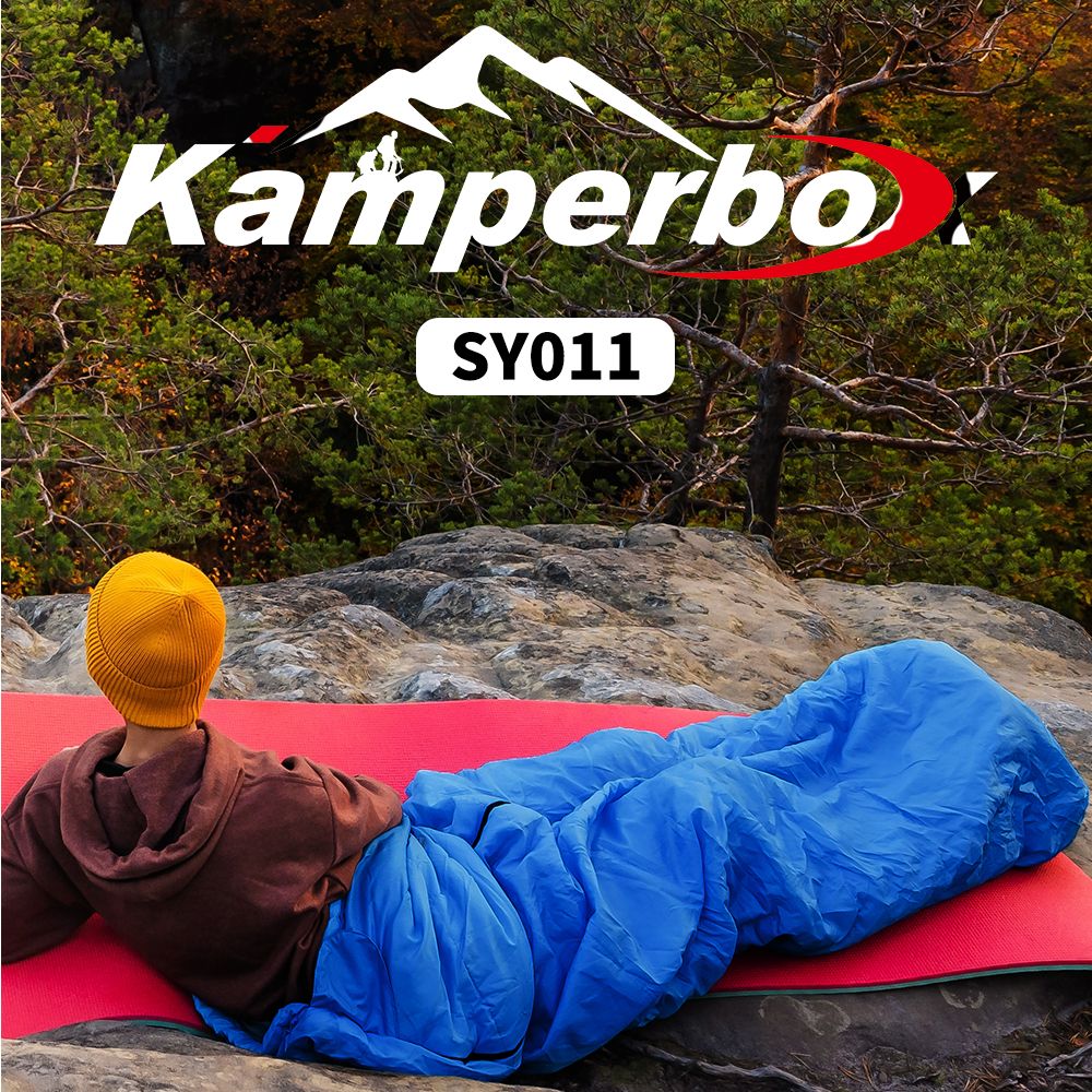 Kamperbox 3 Season Camping Sleeping Bag - Blue - BagNook