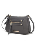 Load image into Gallery viewer, (charcoal)Essie Crossbody Vegan Leather by Mia k - BagNook