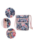 Load image into Gallery viewer, (blush mauve)Lainey Quilted Botanical Pattern Crossbody by Mia k - BagNook