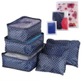 Load image into Gallery viewer, (navy spot)9pc Travel Luggage Organizer - BagNook