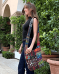 Load image into Gallery viewer, Kathmandu Collection | Tribal Stripe Patchwork Crossbody/Hobo Bag - BagNook