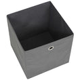 Load image into Gallery viewer, Storage Boxes 10pc Non-woven Fabric 11"x11"x11" - Gray - BagNook