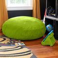 Load image into Gallery viewer, Jaxx 4 ft Cocoon Kids Bean Bag, Lime - BagNook