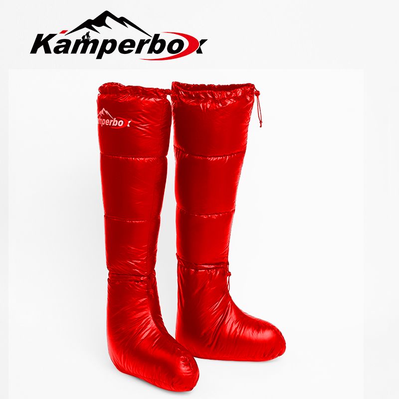 (red)Kamperbox Camping Down Socks/Boots - BagNook