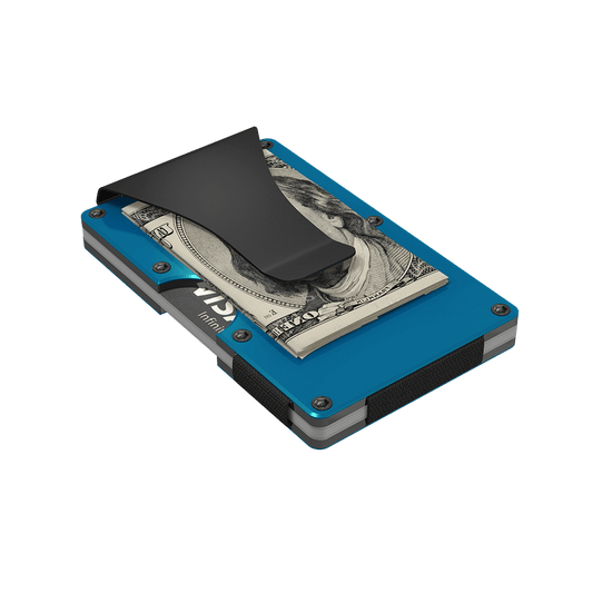 Blue Aluminum Money Clip - BagNook