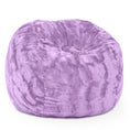 Load image into Gallery viewer, Jaxx Saxx 3 Ft Bean Bag Chair - Faux Fur - Bellflower Purple - BagNook