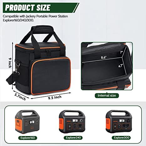 Explorer | Carrying Bag for Jackery Portable Power Station - 3 sizes - BagNook