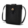 Load image into Gallery viewer, (black)Molly Crossbody Phone Bag w/Snap Closure by Mia K - BagNook