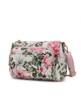 Load image into Gallery viewer, (white)Rosalie Cotton Botanical Pattern Crossbody by Mia k - BagNook