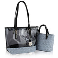 Load image into Gallery viewer, (grey)Tayla 2pc Tote & Mini by Mia K - BagNook