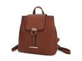 Load image into Gallery viewer, (brown)Ingrid Vegan Leather Convertible Daypack by Mia k - BagNook