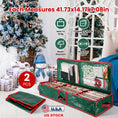 Load image into Gallery viewer, 2Pcs Christmas Wrapping Paper Storage Containers - BagNook