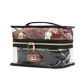 Load image into Gallery viewer, (cognac-black)Emma Cosmetic 4pc Set by MiaK - BagNook