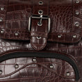 Load image into Gallery viewer, Katy Croc Print Mini Backpack - Upcycled Leather - BagNook
