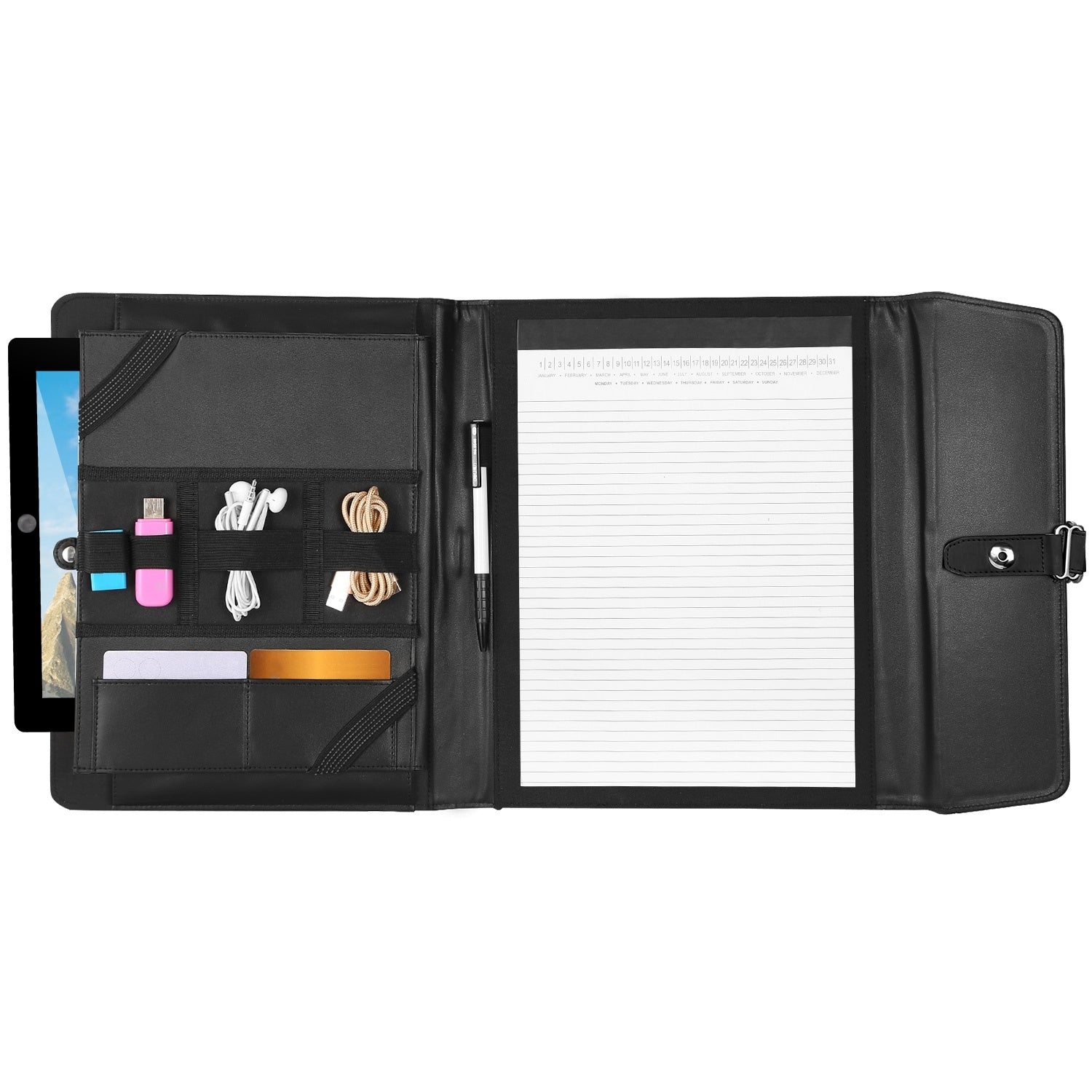 Padfolio Organizer Case w/Notepad - 9.7" Tablet - BagNook