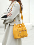 Load image into Gallery viewer, (yellow)Larissa Women's Bucket Bag with Wallet by Mia k - BagNook