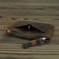 Load image into Gallery viewer, The Cael | Handmade Leather Coin Purse w/Zipper - BagNook