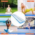 Load image into Gallery viewer, VEVOR Gymnastics Inflatable Air Mat, 4" Thick, 13ft Blue - BagNook