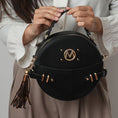 Load image into Gallery viewer, (black)Gayle Crossbody Round Handbag Purse by Mia k. - BagNook