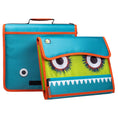 Load image into Gallery viewer, The Sidekick Monster - 2 Inch Zipper Binder - Aqua - BagNook