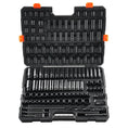 Load image into Gallery viewer, VEVOR Impact Sockets Set 130pc 6pt 3/8,1/2 Ratchet Tool Kit w/Readable Markings - BagNook