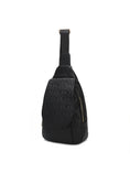 Load image into Gallery viewer, (black)Cleisy M Embossed Women Sling Bag by MKF - BagNook