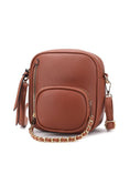 Load image into Gallery viewer, (brown)Winona Vegan Leather Crossbody by Mia k - BagNook