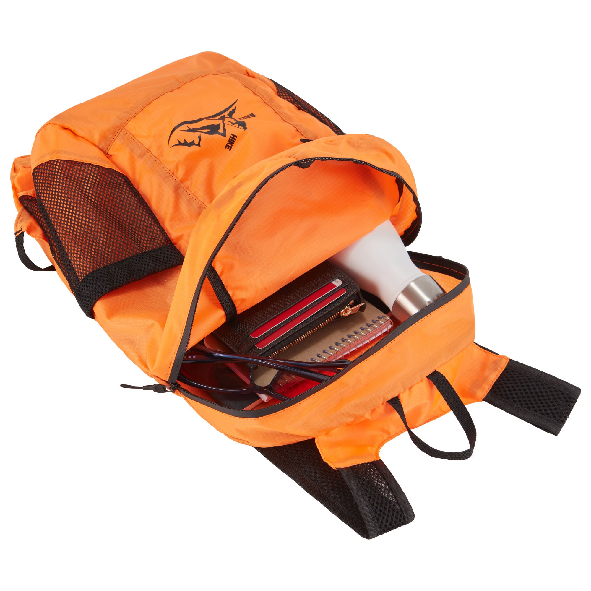 (orange)HIKE Back - Folding & Compact Backpack - BagNook