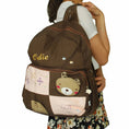 Load image into Gallery viewer, Bear House Fabric Art School Daypack - BagNook