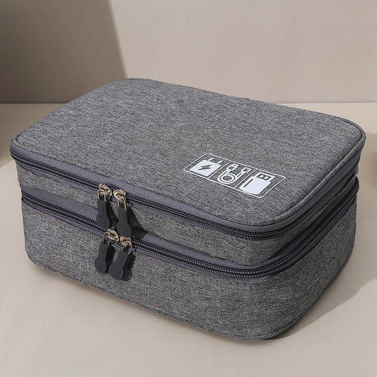 (gray)Waterproof Multi-Functional Digital Cable Storage Case - BagNook