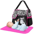 Load image into Gallery viewer, (zebra_pink)Diaper Bag w/Changing Pad - BagNook